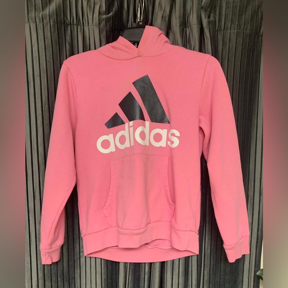 ADIDAS HOODIE PINK 2024 KIDS XL (fits adult small)